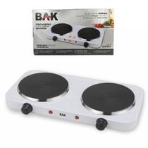 Fogareiro Elétrico 110v Cooktop Indução 2000w 2 Bocas Bak BK-FCE702-110 Branco