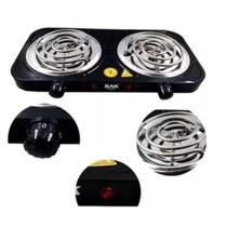 Fogareiro Elétrico 2 Bocas Bak Portátil 2000w 110v Preto Fogareiro Elétrico 2 Bocas Bak Portátil 2000w 110v Preto