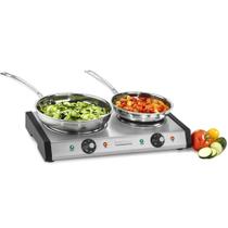 Fogareiro Eletrico Cuisinart CB-60 Duplo de Bancada 1800W 110V Fogareiro Eletrico Cuisinart CB-60 Duplo de Bancada 1800W 110V