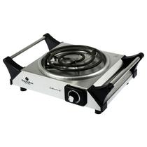 Fogareiro Eletrico Electrobras Practic Cook Inox EBCE-01 1.200 Watts 127V ~ 60HZ - Prata/Preto