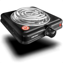 Fogareiro Elétrico Portátil 1000W 220V 1 Boca Fogão Temperatura Ajustável 80C a 500C Fogareiro Elétrico Portátil 1000W 220V 1 Boca Fogão Temperatura Ajustável 80C a 500C