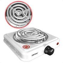 Fogareiro Elétrico Portátil 127V Fogão com Potência 1.000W e Controle de Temperatura de 80C a 500C Fogareiro Elétrico Portátil 127V Fogão com Potência 1.000W e Controle de Temperatura de 80C a 500C