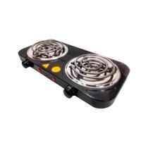 Fogareiro Elétrico Portátil 2 Bocas 2000W 127 ou 220V Fogão Cooktop de Mesa para Camping, Viagem e Uso Doméstico