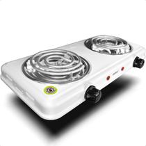 Fogareiro Elétrico Portátil 2000W 127V 2 Bocas Fogão com Controle de Temperatura de 80C a 500C