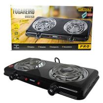 Fogareiro Elétrico Portátil Fogão 1 ou 2 Bocas Cozinha Camping Mesa Compacto Viagem Trailer Emergência