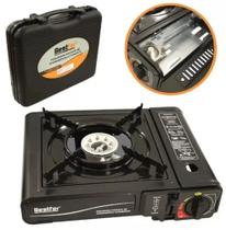 Fogareiro Fogao 1 Boca Portatil Camping Preto Bestfer