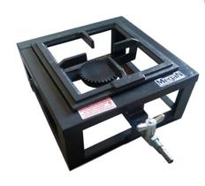 Fogareiro Fogão de Ferro Fundido 1 Boca 20 cm Gás Baixa Pressão - MR Fogões