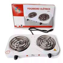 Fogareiro Fogão Elétrico 2Bocas 2000w Portátil Color Camping - Relinx