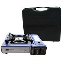 Fogareiro Fogão Portátil Camping Flex Nautika Com Maleta Ntk