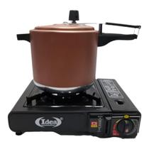Fogareiro Fogão Portátil Com Maleta Flex Fuel- Idea Fogareiro Fogão Portátil Com Maleta Flex Fuel- Idea