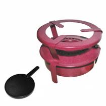 Fogareiro Fogão Portátil Espiriteira A Àlcool Camping Pesca