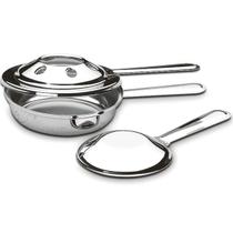 Fogareiro Grande Abafador Plátanos Inox Queimador Rechaud