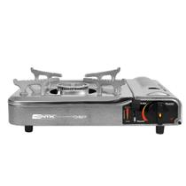 Fogareiro horizontal 1 boca cheff ntk aço esmaltado com acendedor automático com maleta