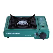 Fogareiro horizontal 1 boca new duppio guepardo aço esmaltado verde com maleta