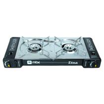 Fogareiro Horizontal 2 Bocas ETNA Aço Inoxidável 63cm Preto - NTK
