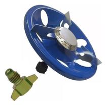 Fogareiro Maxchama 1 Boca Regulagem Rosca P2 + Adpt P13 P5