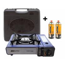 Fogareiro Nautika Fogão Portátil A Gás Camping + 2 Refil NTK