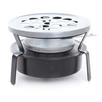 Fogareiro Portátil Espiriteira A Álcool com Abafador Camping Pescaria Econômico 1 Boca