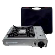 Fogareiro Portátil Flex Duppio com Maleta - Guepardo Cinza, Compacto para Camping e Piqueniques