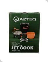 Fogareiro Portátil Jet Cook Camping Azteq com Panela Fogareiro Portátil Jet Cook Camping Azteq com Panela
