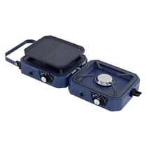 Fogareiro Portátil Kala Dobrável a Gás FKD4600 (02 Bocas e Grill)