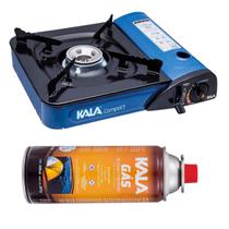 Fogareiro Portátil Mini Fogão Camping Kala 864307 + 1 Refil Fogareiro Portátil Mini Fogão Camping Kala 864307 + 1 Refil