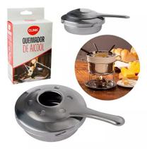 Fogareiro Rechaud Queimador Espiriteira Inox Fondue