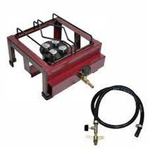 Fogareiro Semi Industrial LX 1 Boca Fogão Roa c/ Registro e Mangueira P13 + ADAPTADOR P2 Fogareiro Semi Industrial LX 1 Boca Fogão Roa c/ Registro e Mangueira P13 + ADAPTADOR P2