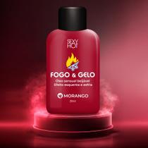FOGO E GELO Óleo beijável Morango (Esquenta/Esfria) - 38ml