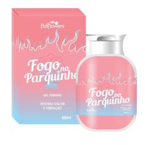 Fogo no Parquinho Gel Excitante Feminino Que Esquenta e Vibra 60ml Hot Flowers