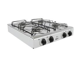 Fogões Gás Junior 4 Bocas de Mesa Inox Branco - CLARICE