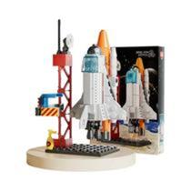 Foguete 12 em 1 mini espaço saturn expedição foguete blocos 586 pçs