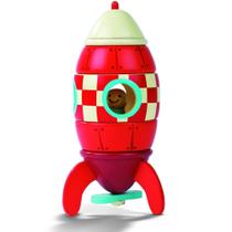Foguete Magnético Vermelho Janod - Brinquedo Terapêutico - Hágil Terapêutica