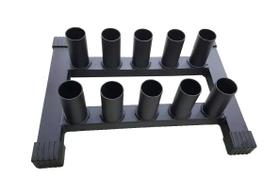 Fogueteiro Suporte 10 Barras Olímpica Horizontal Iron Force