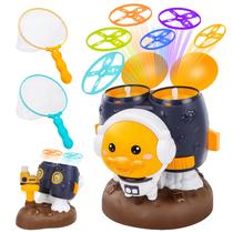 Foguetes Flying Launcher Toy DeAo Space Duck com 6 discos para crianças