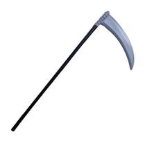 Foice de Plastico Desmontavel Foice Da Morte Fantasia Panico Acessorio Halloween Carrasco Terror Dia Das Bruxas