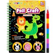 Foil Art Craft Activity FUNNYB&G para crianças com 80 folhas de alumínio