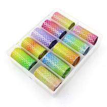 Foil de sereia para decoração de unhas nail art