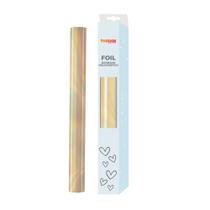 Foil Para Hot Stamping 22cmx10m Dourado Holográfico Marpax 01un