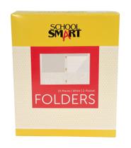 Folder School Smart de 2 bolsos com fechos brancos x25