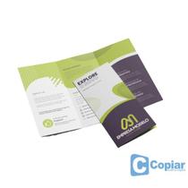 FOLDERS E MALA DIRETA COUCHÊ150G 3DOBRAS 4x4 30x20cmMilheiro