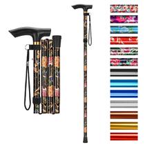 Folding Cane Supergear, 5 níveis, ajustável em altura, leve Folding Cane Supergear, 5 níveis, ajustável em altura, leve