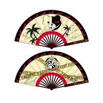 Folding Fans Anime Danganronpas Monokumas de 8 polegadas, 2 unidades Folding Fans Anime Danganronpas Monokumas de 8 polegadas, 2 unidades