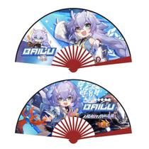 Folding Fans Hand Anime Honkais Impacts, 10 polegadas, 2 unidades Folding Fans Hand Anime Honkais Impacts, 10 polegadas, 2 unidades
