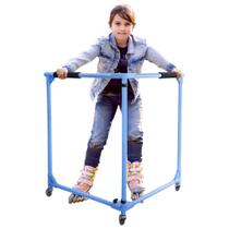 Folding Skater Aid GanFindX para crianças patinando em azul