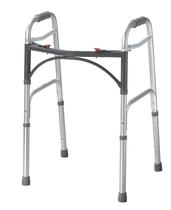 Folding Walker Drive Medical Deluxe, leve com 2 botões