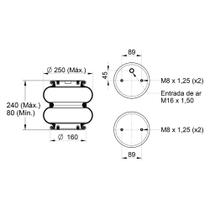 Fole Pneumático Suspensor Eixo Carreta Randon e Guerra Fole Pneumático Suspensor Eixo Carreta Randon e Guerra