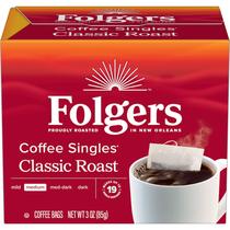 Folgers Coffee Singles Classic Medium Roast 19 unidades Folgers Coffee Singles Classic Medium Roast 19 unidades