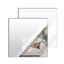 Folha acrílica espelhada SAKRNIC Silver 60x60cm 2 peças 3mm Folha acrílica espelhada SAKRNIC Silver 60x60cm 2 peças 3mm