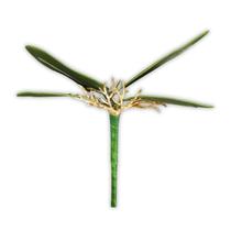 Folha Artificial Orquídea 4 Galhos - 22cm